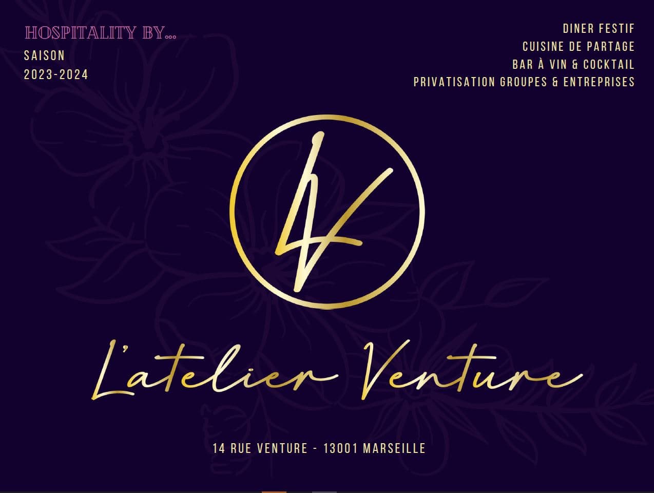 Restaurant L'Atelier Venture Marseille