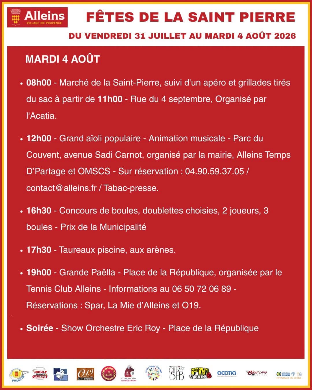 Fêtes votives de la Saint-Pierre_Alleins