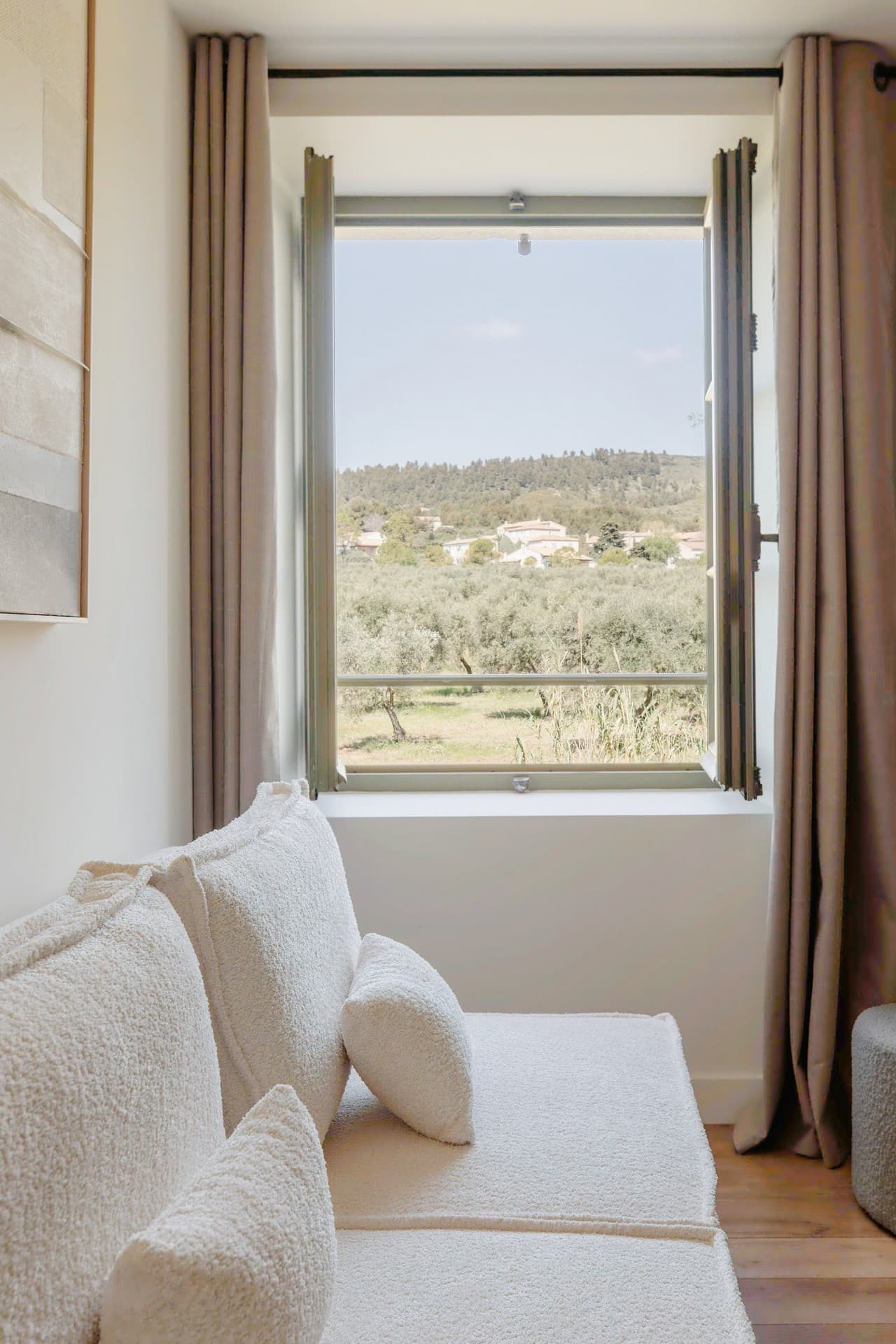 Chambres d'hôtes Mas de l'Étoile - Domaine Jòlibois à Aureille Vue depuis la chambre 3