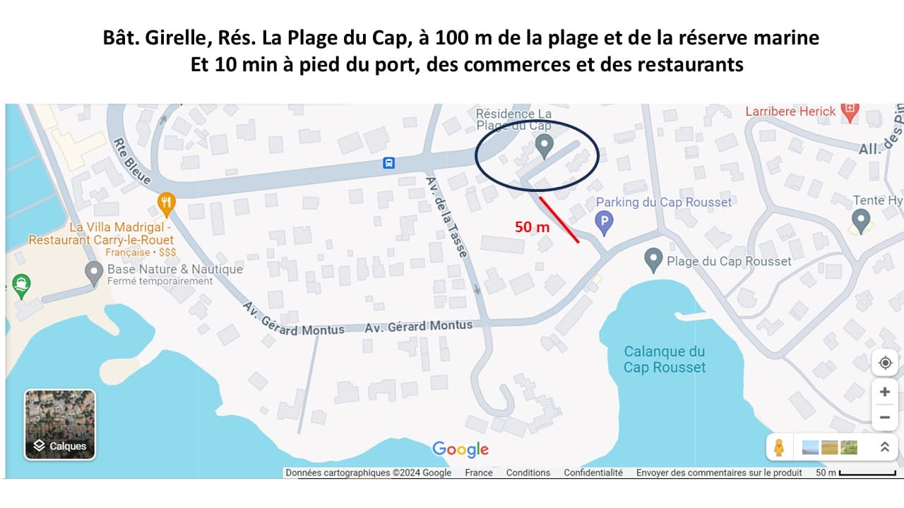 Carte Cap Rousset