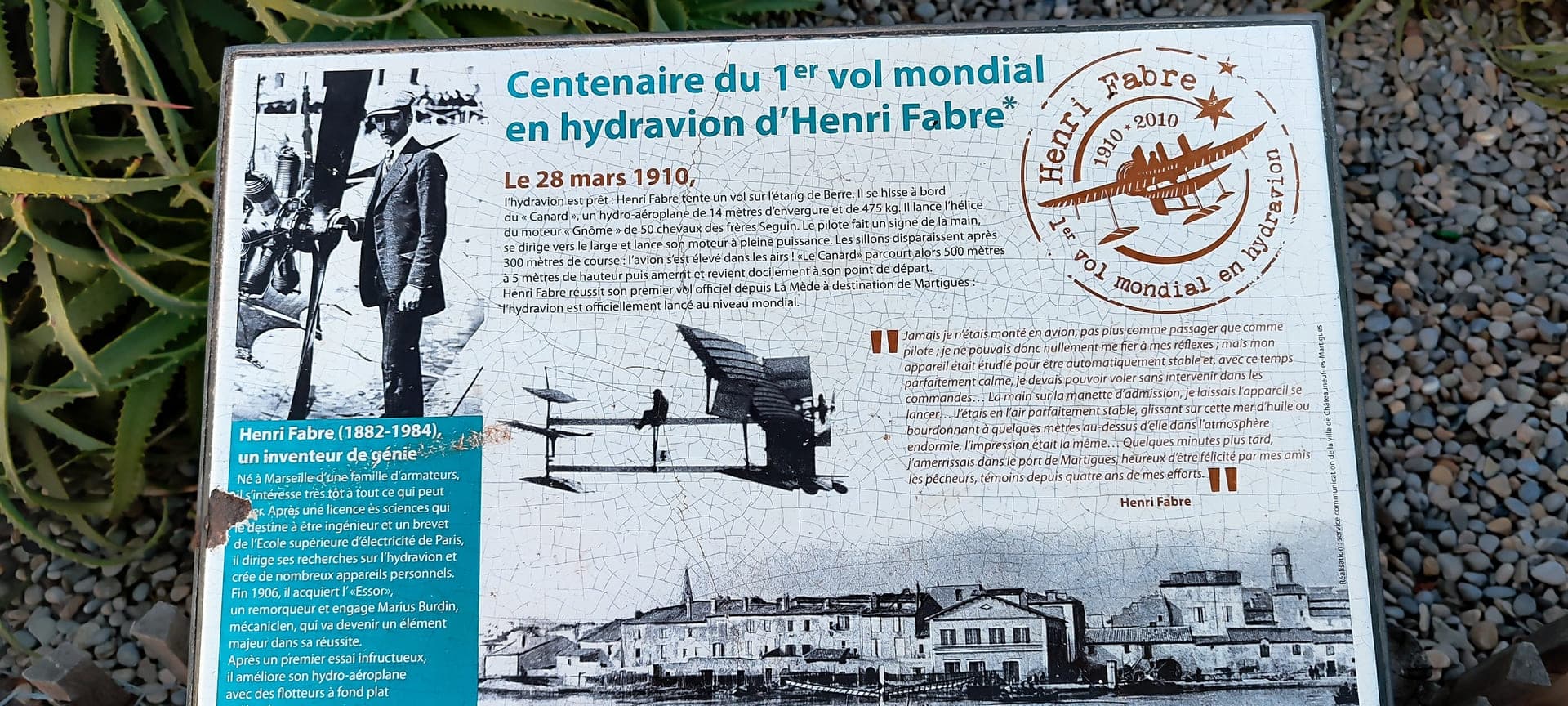 Stèle Henri Fabre_Martigues