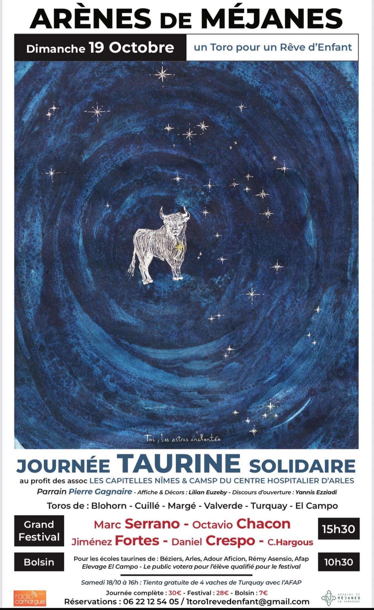 Journée taurine solidaire "Un toro pour un rêve d'enfant"_Arles