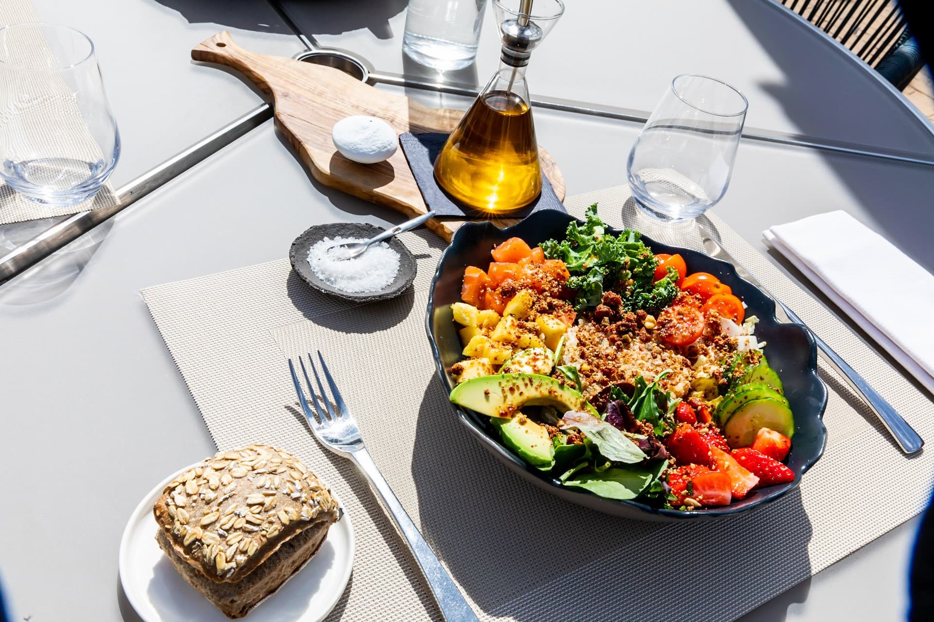 Domaine La Pierre Blanche - Le Bistrot by L'Opale Eygalières salade