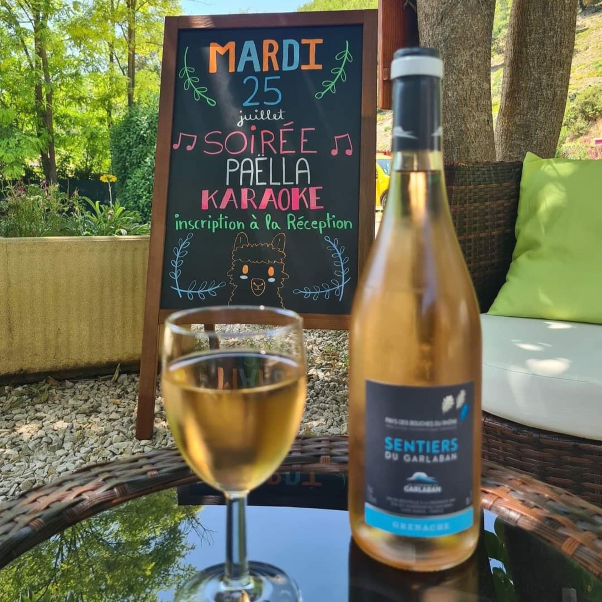 Rosé en terrasse