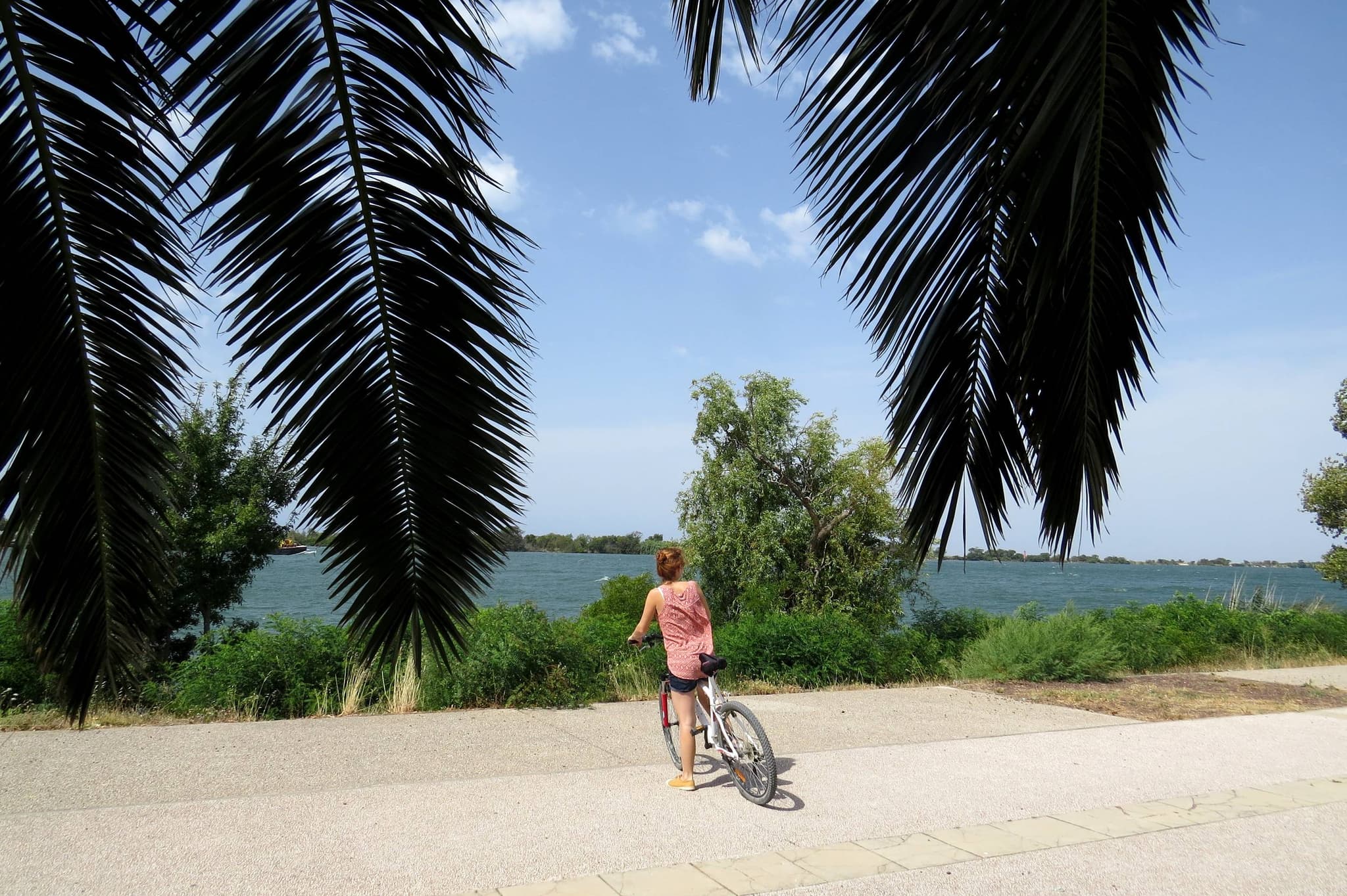 SALIN-DE-GIRAUD - PORT-SAINT-LOUIS - Sur les rives du Rhône à vélo