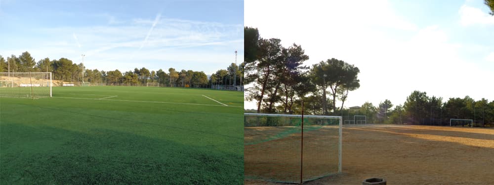 Terrain de foot : synthétiques et stabilisé (USV)