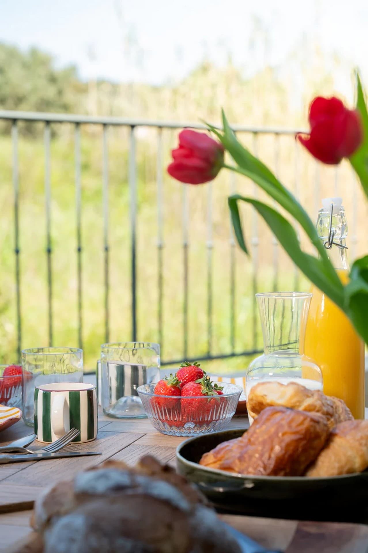 Chambres d'hôtes Mas de l'Étoile - Domaine Jòlibois à Aureille Petit-déjeuner