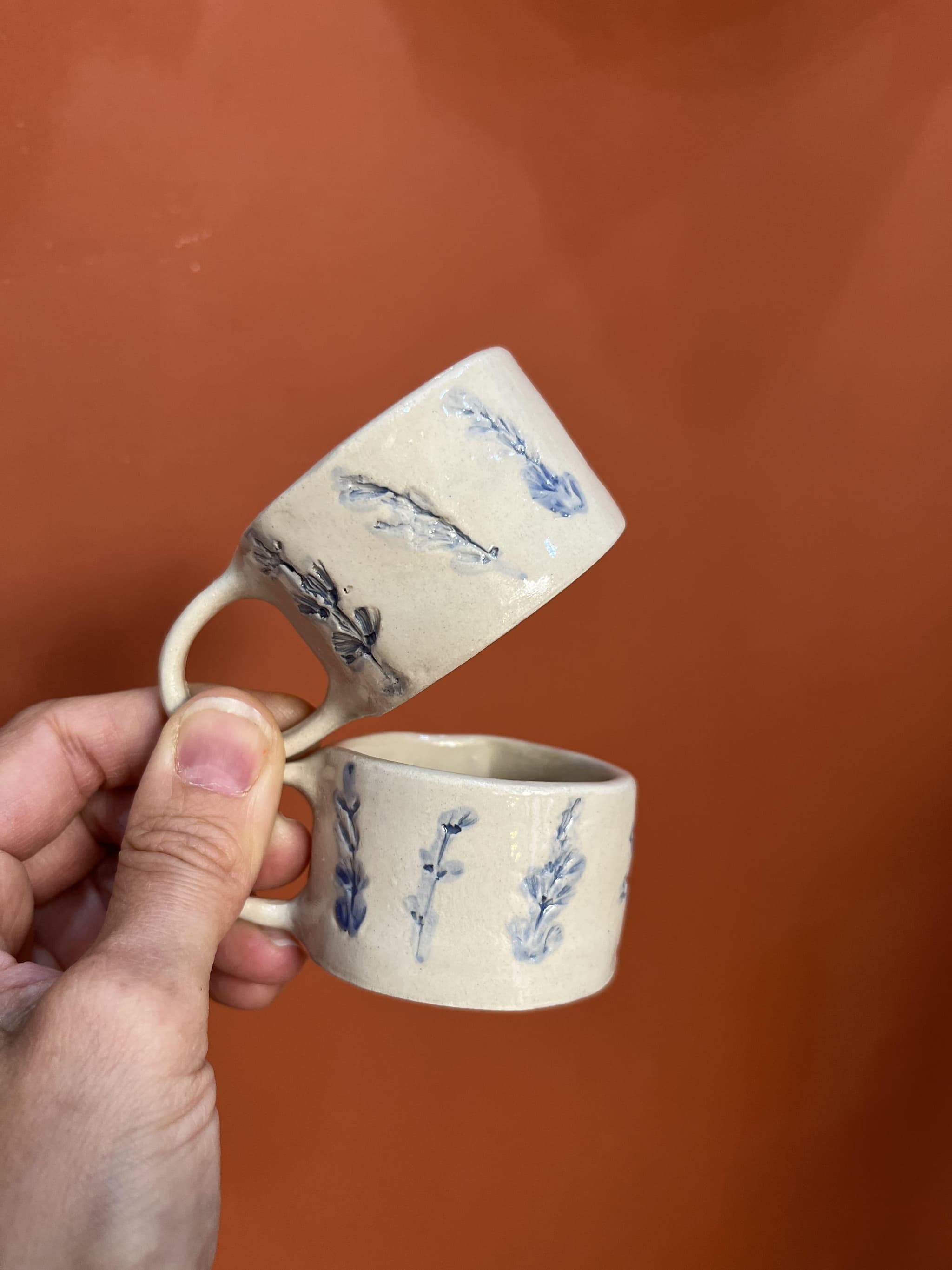 Tasses expresso lavande