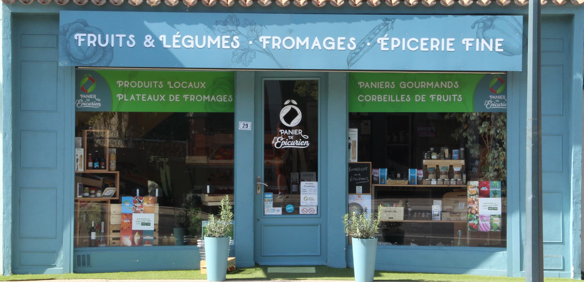 Devanture du magasin