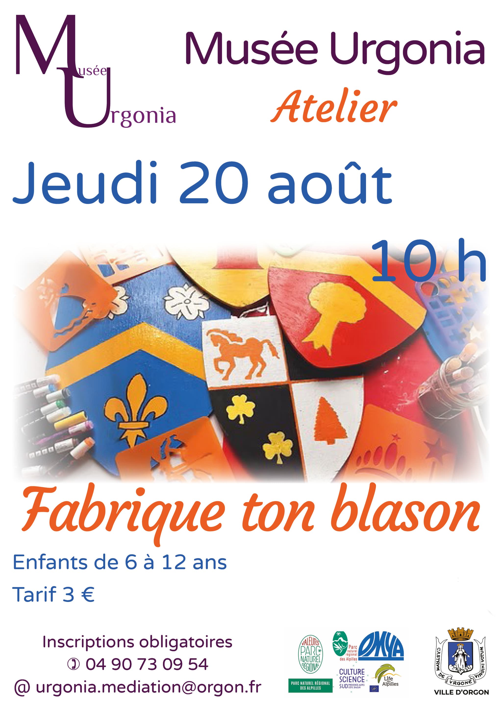 Atelier "Héraldique - Fabrique ton blason"_Orgon