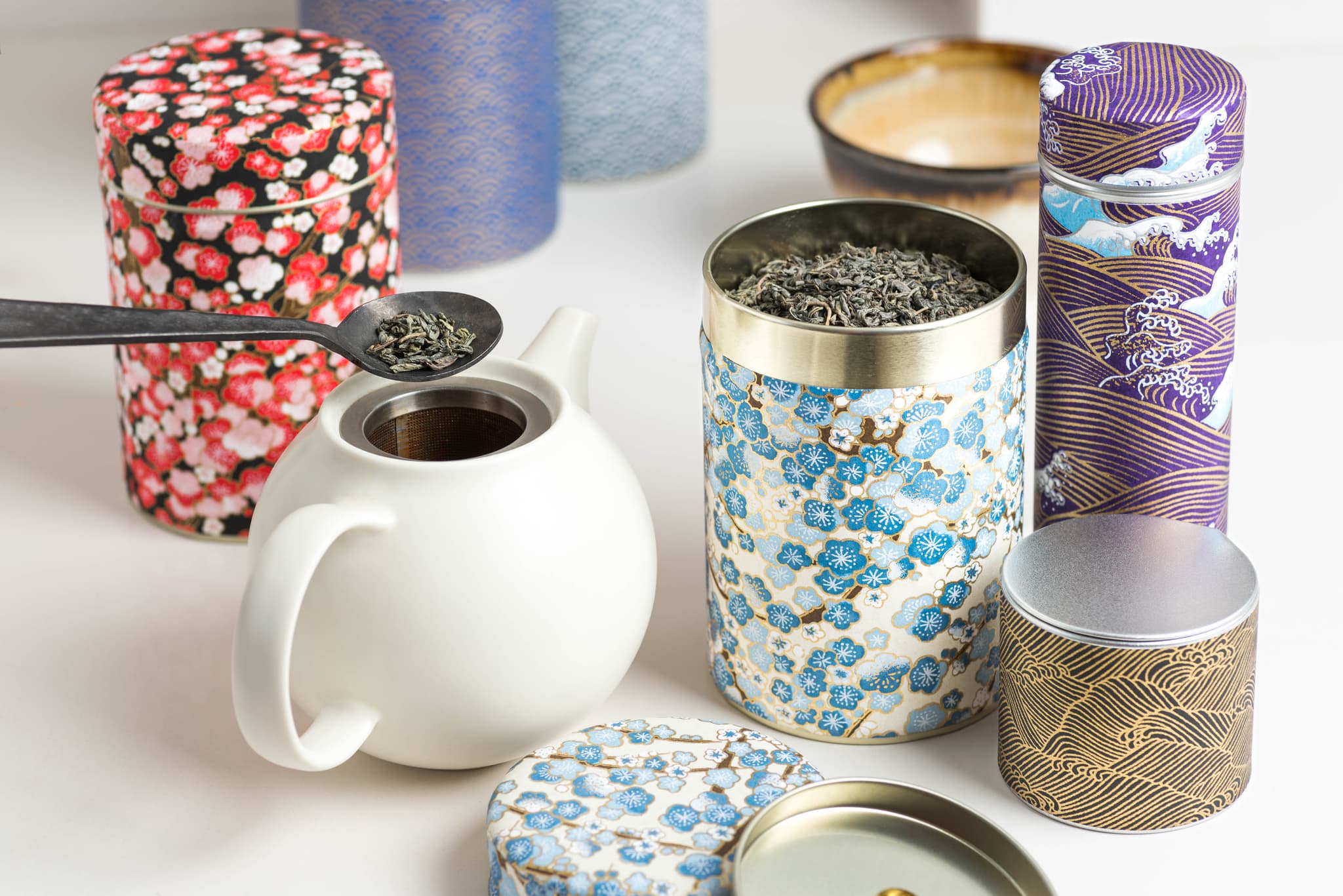 Les boîtes à thé washi