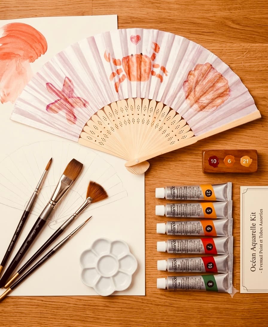 Atelier Eventail aquarelle