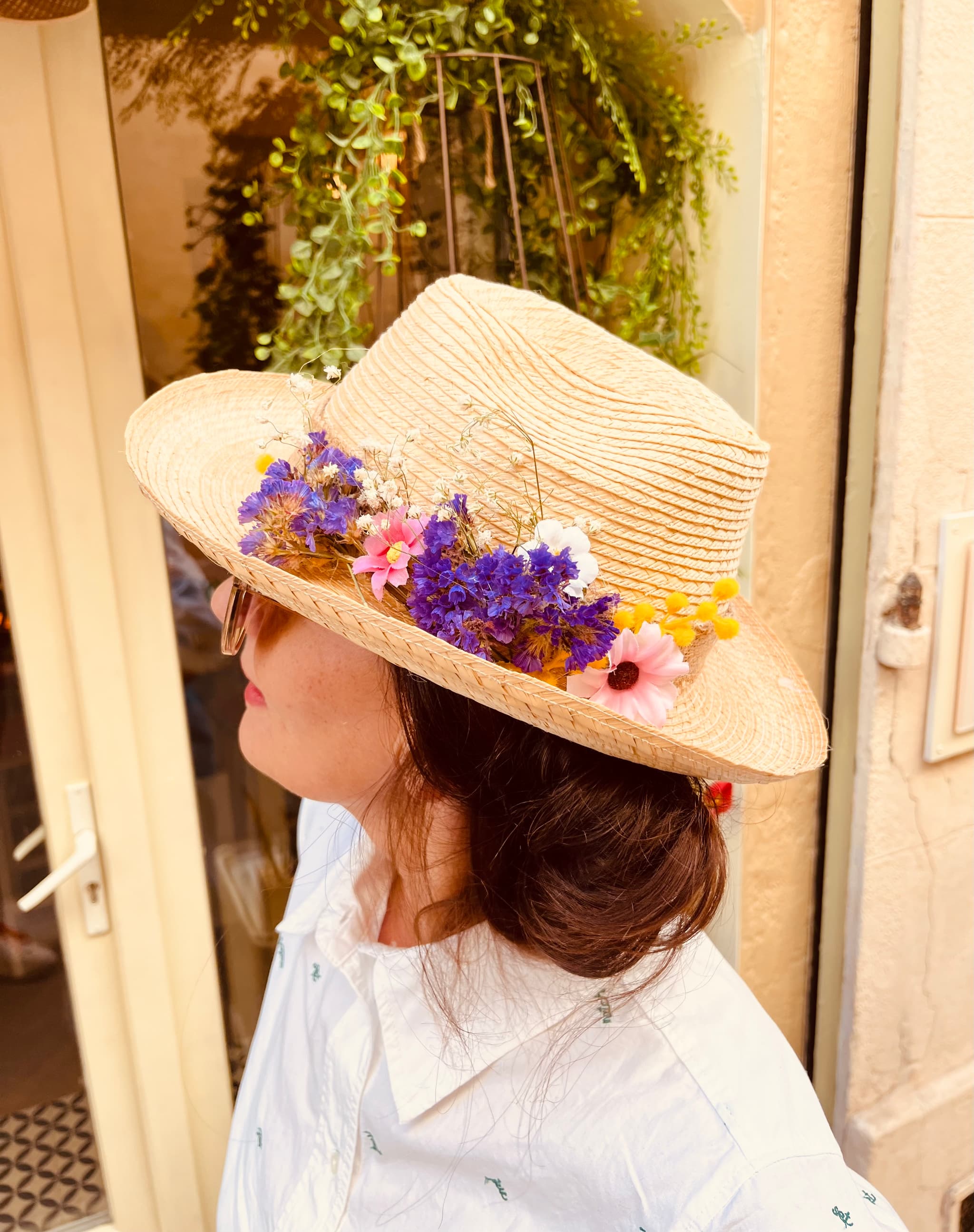 Atelier chapeau fleuri