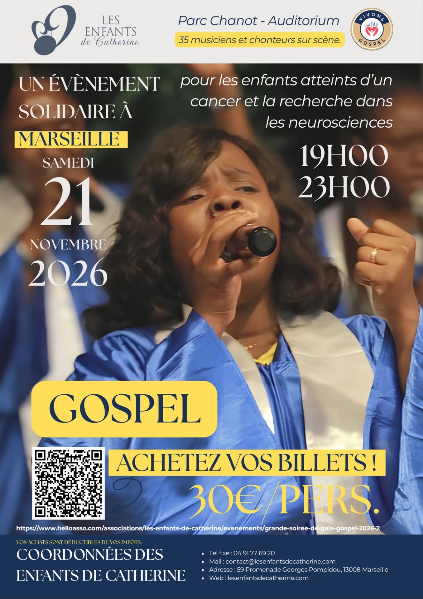 Concert de Gospel (évènement solidaire pour les enfants de Catherine)_Marseille