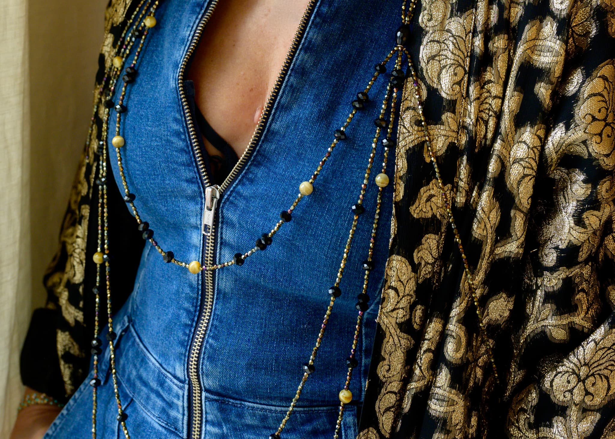 Sautoir Couture Cascade Stone