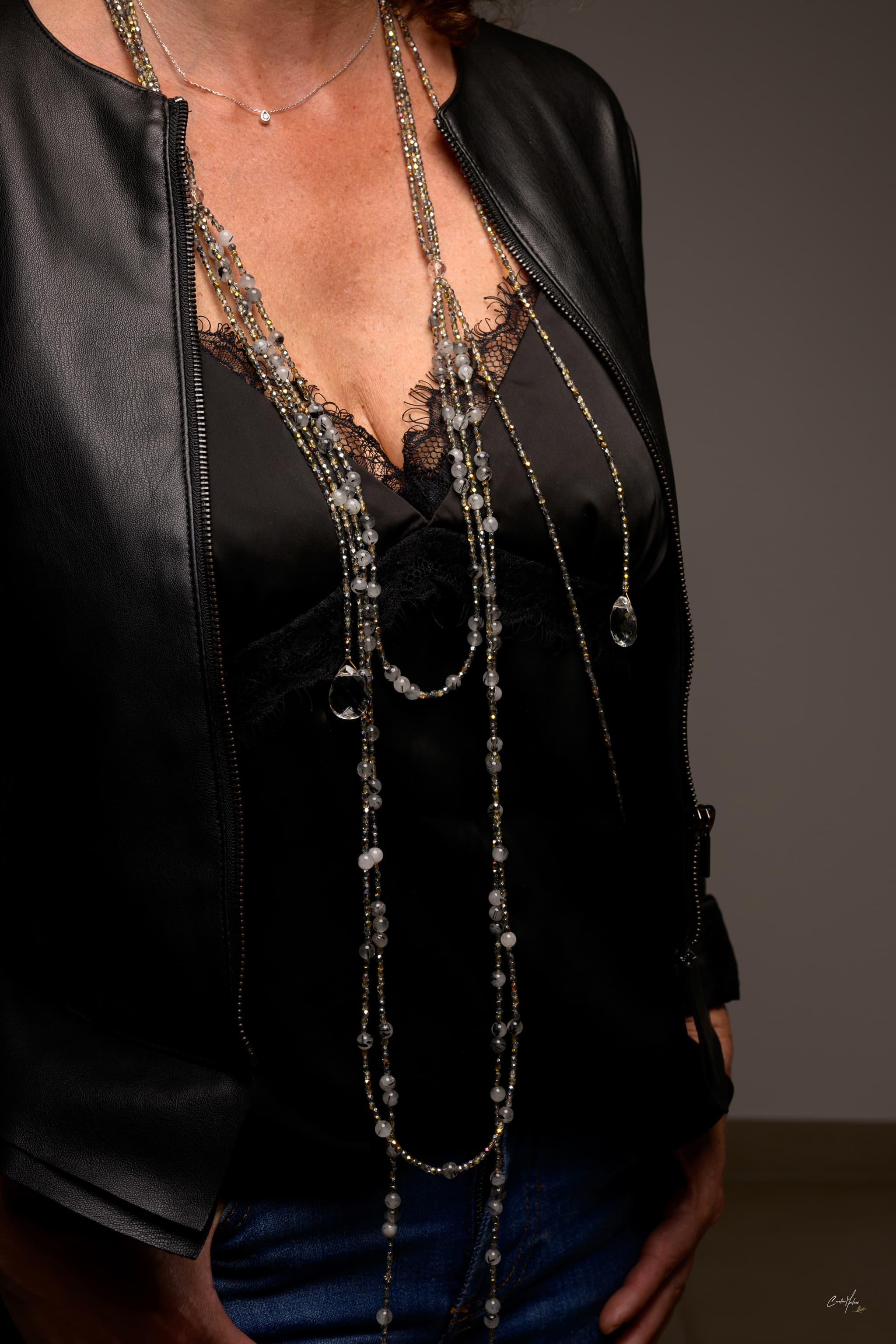 Sautoir Couture Cascade Stone