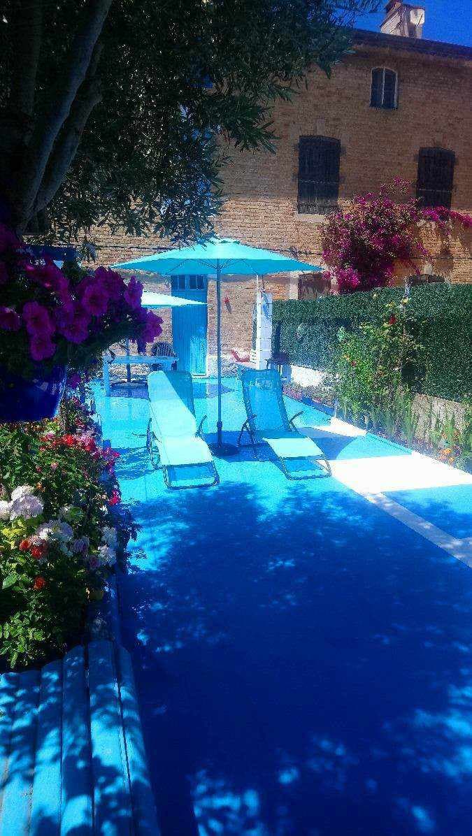 vue cour terrasse