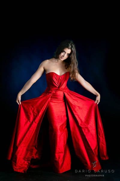 Robe de soirée rouge