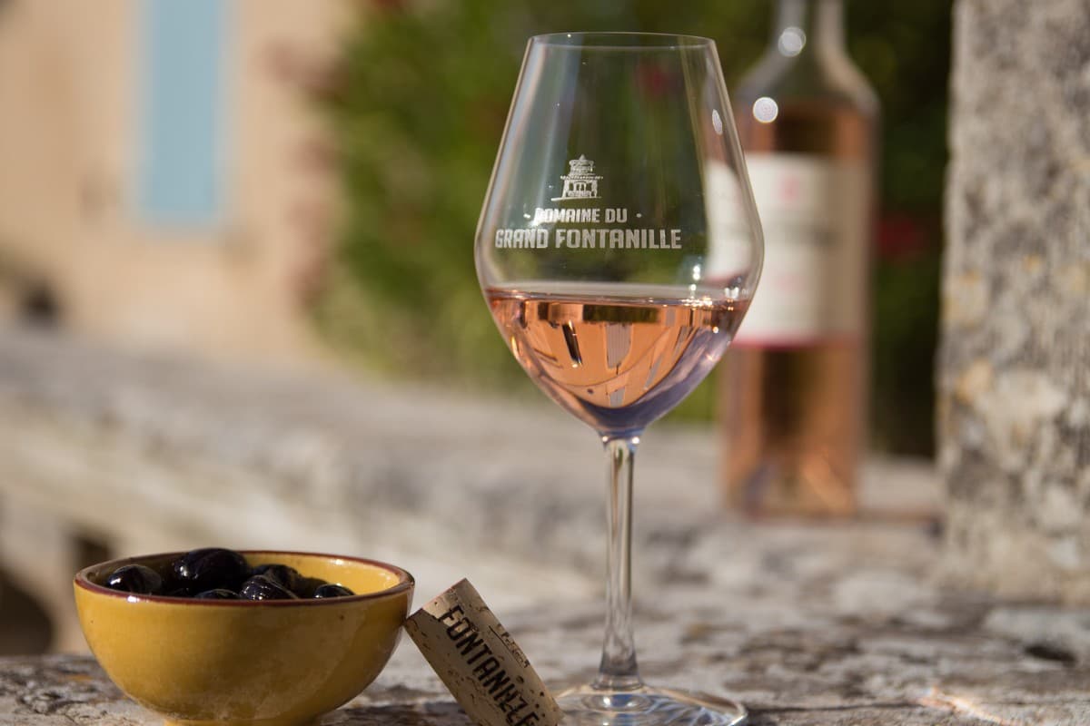 Domaine du Grand Fontanille verre floqué