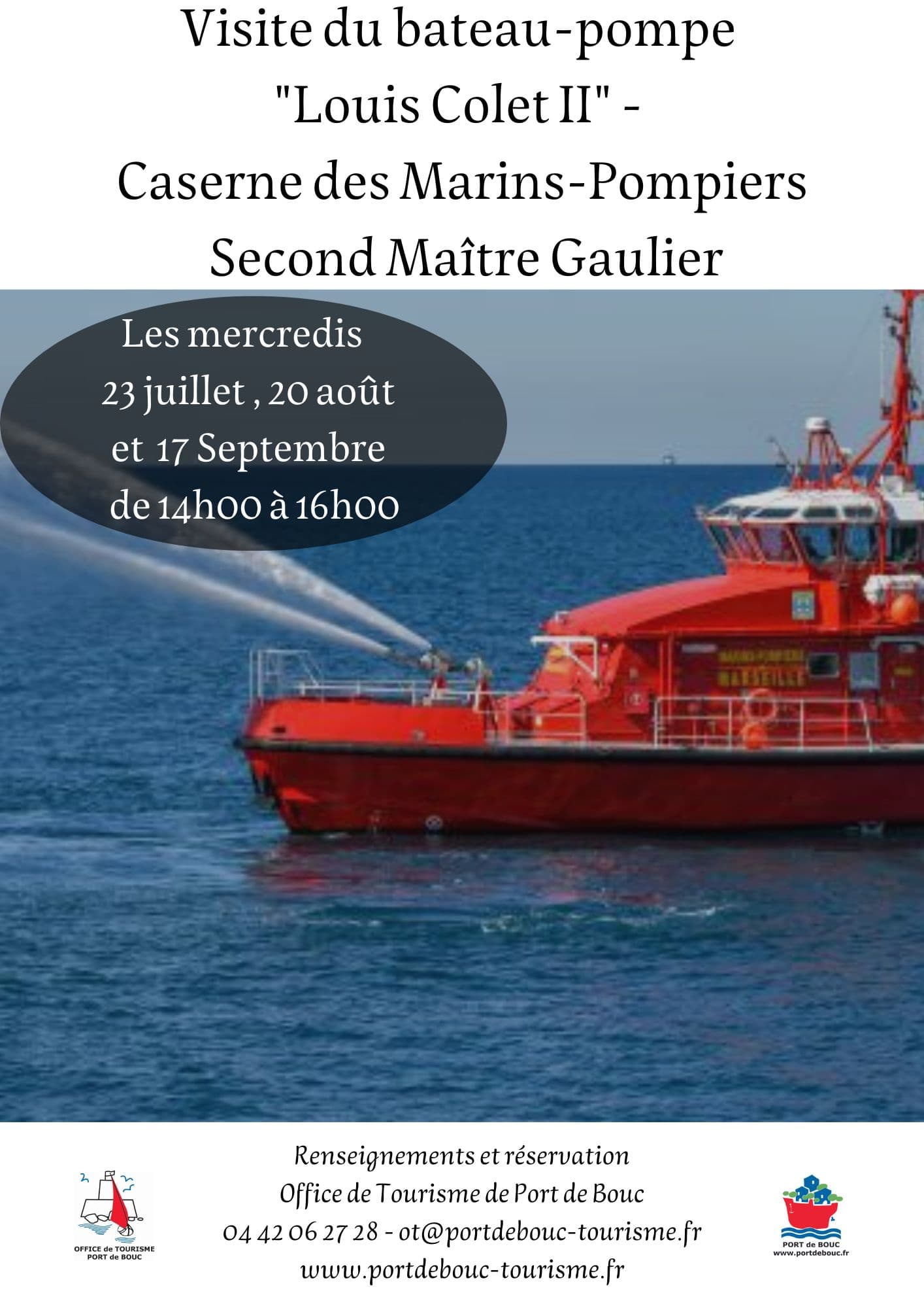 Visite du bateau-pompe "Louis Colet II"