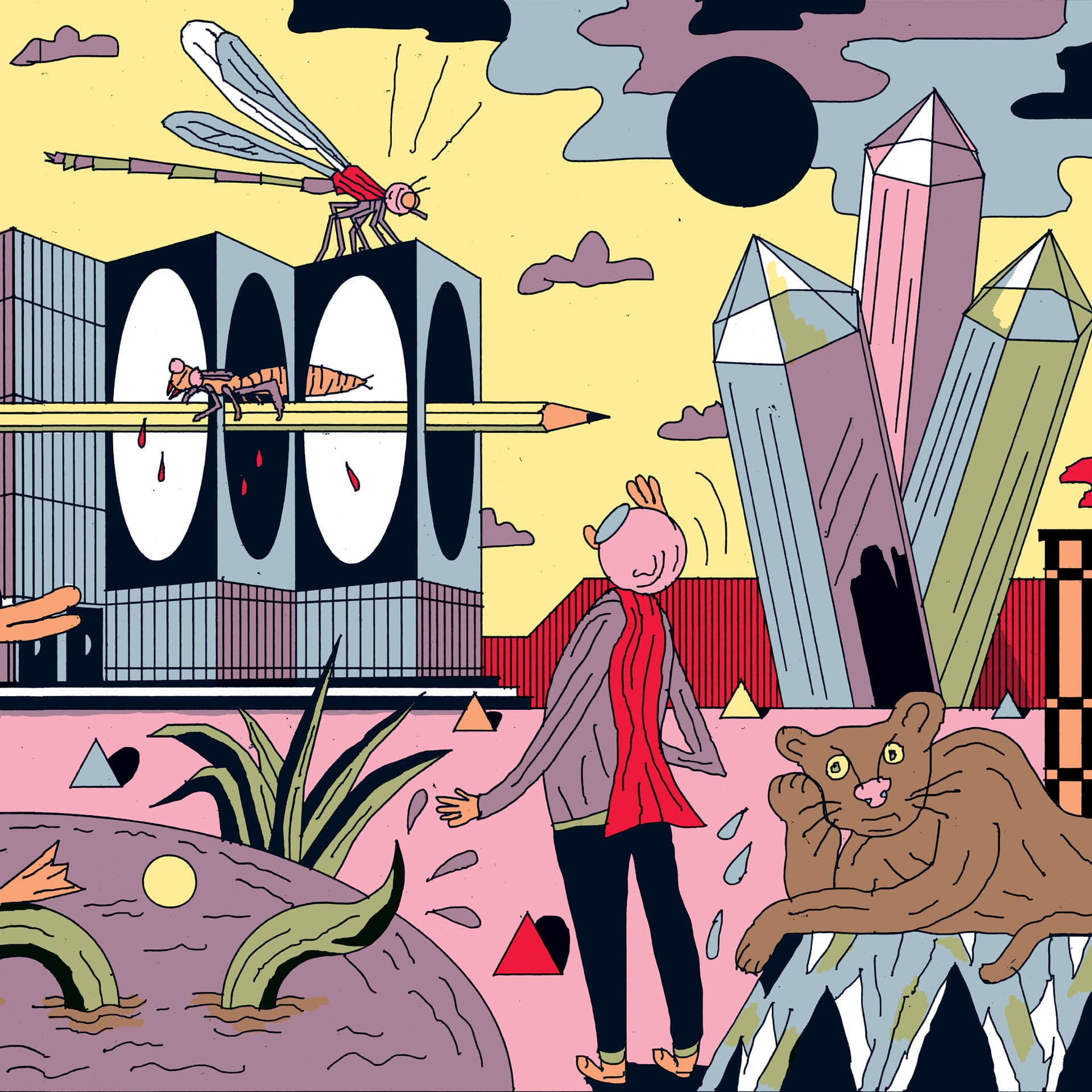 Victor, l’enfant aux yeux de libellule, une fable graphique (extrait)