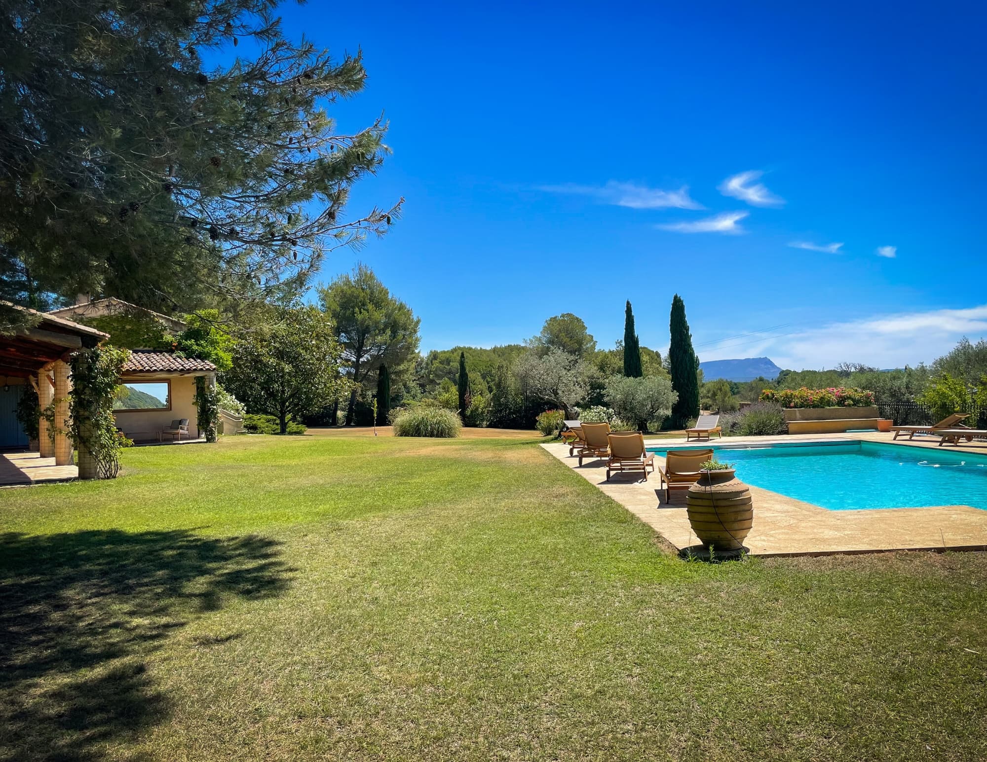 Parc et piscine de La Villa