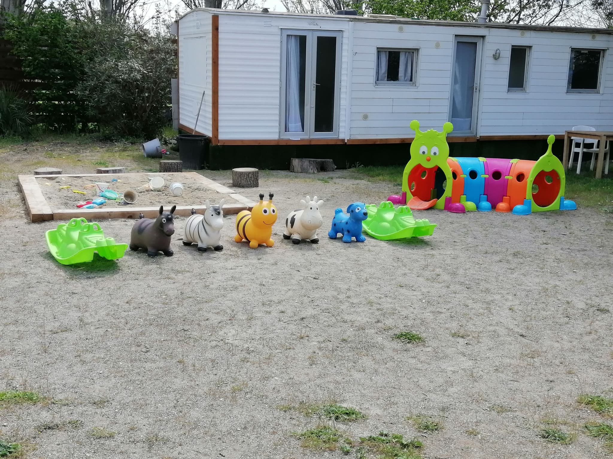 Les poneys et l'enfant