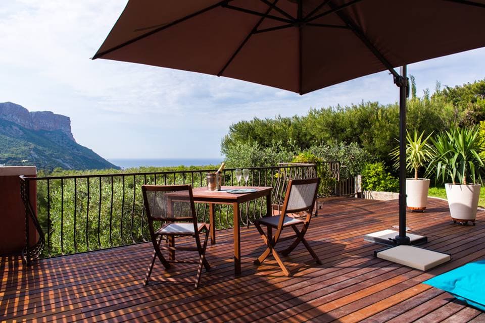 terrasse turquoise