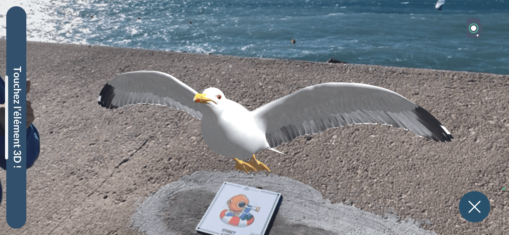 Parcours connecté en bord de mer