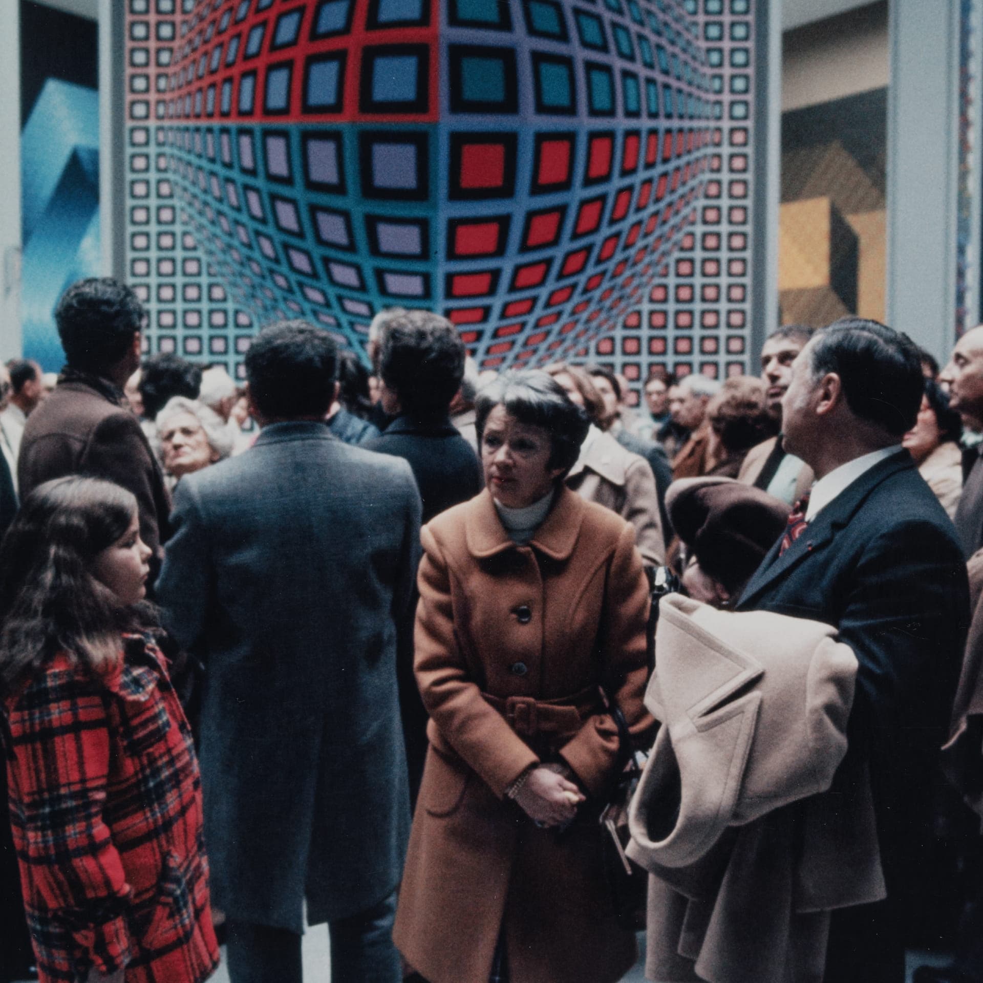 Inauguration du Centre architectonique de la Fondation Vasarely le 14 février 1976