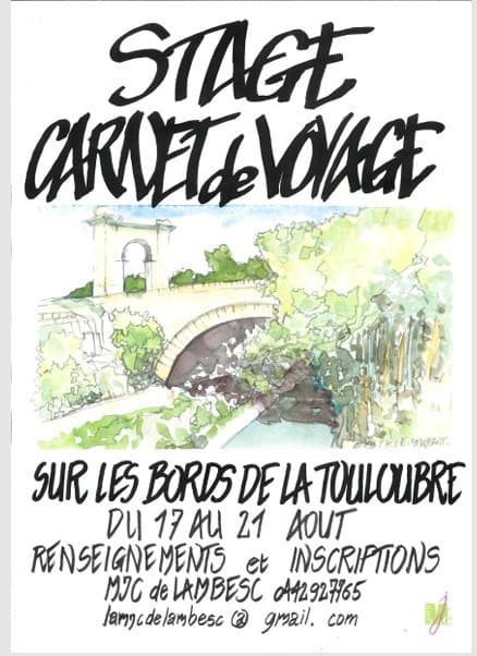 Stage Carnet de voyage "Sur les bords de la Touloubre"_Lambesc