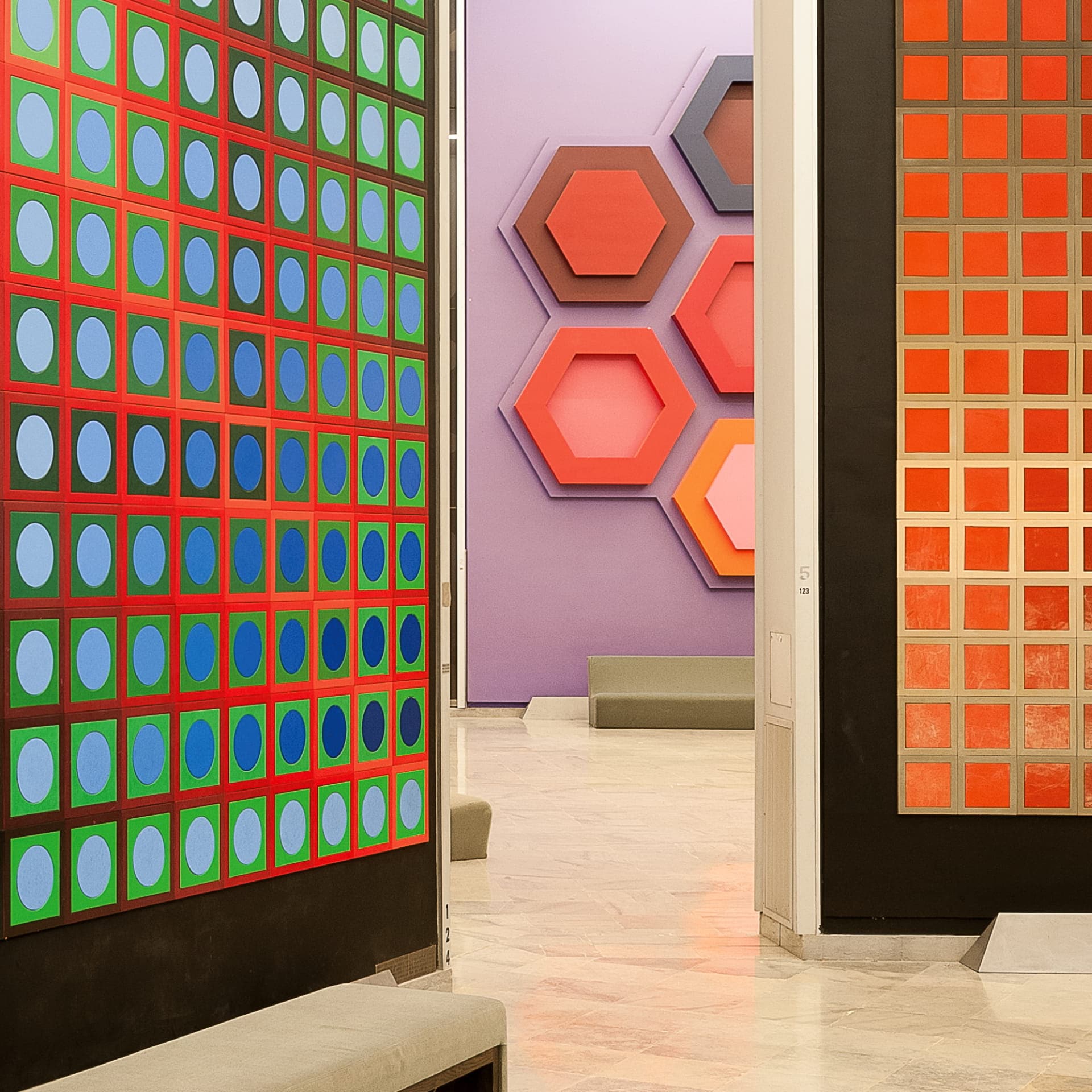 Intérieur de la Fondation Vasarely