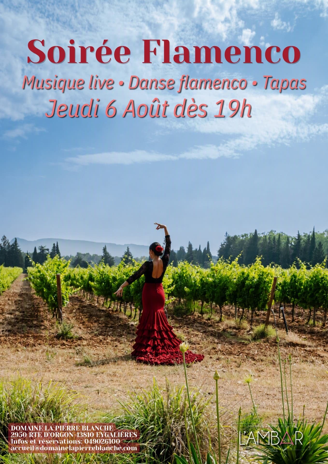 Soirée flamenco à l'Ambar à Eygalières 06.08.26
