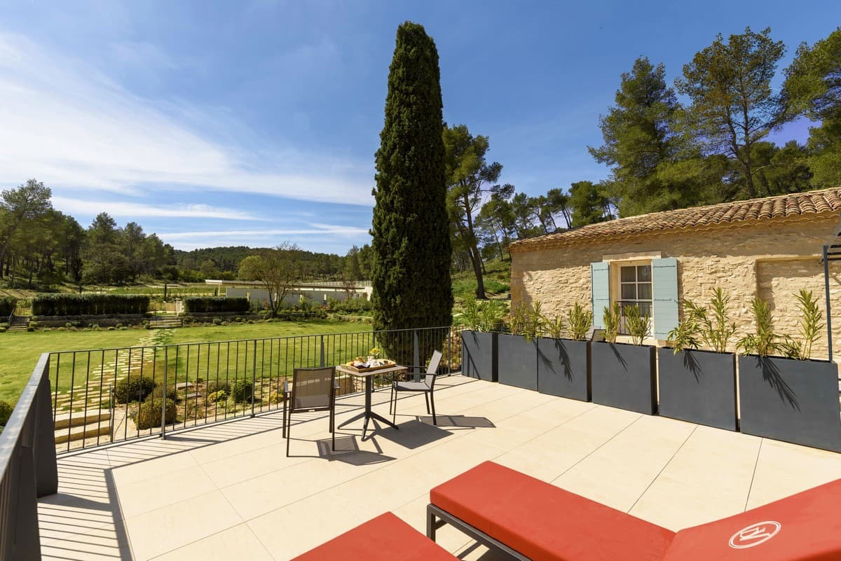 Hôtel Domaine de Valmouriane terrasse