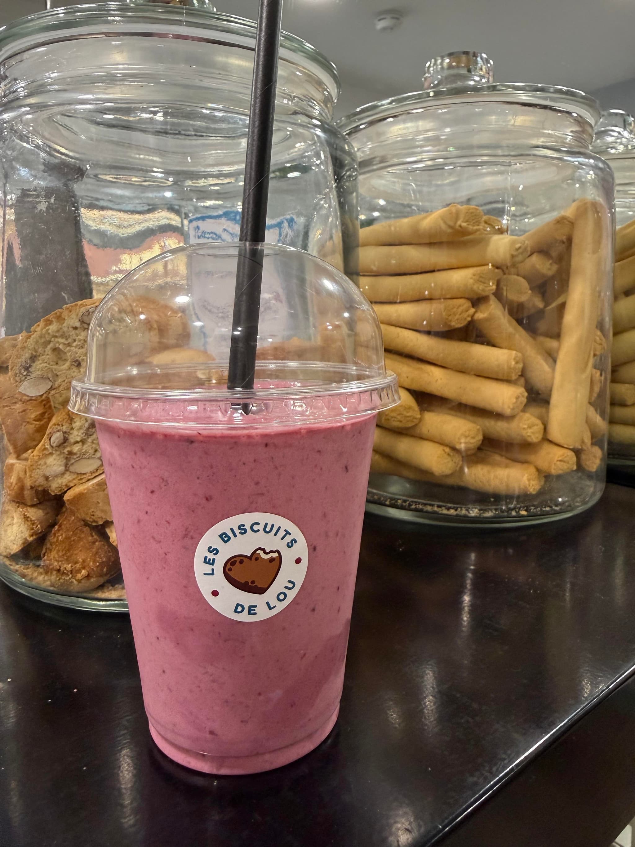 Smoothie et biscuits