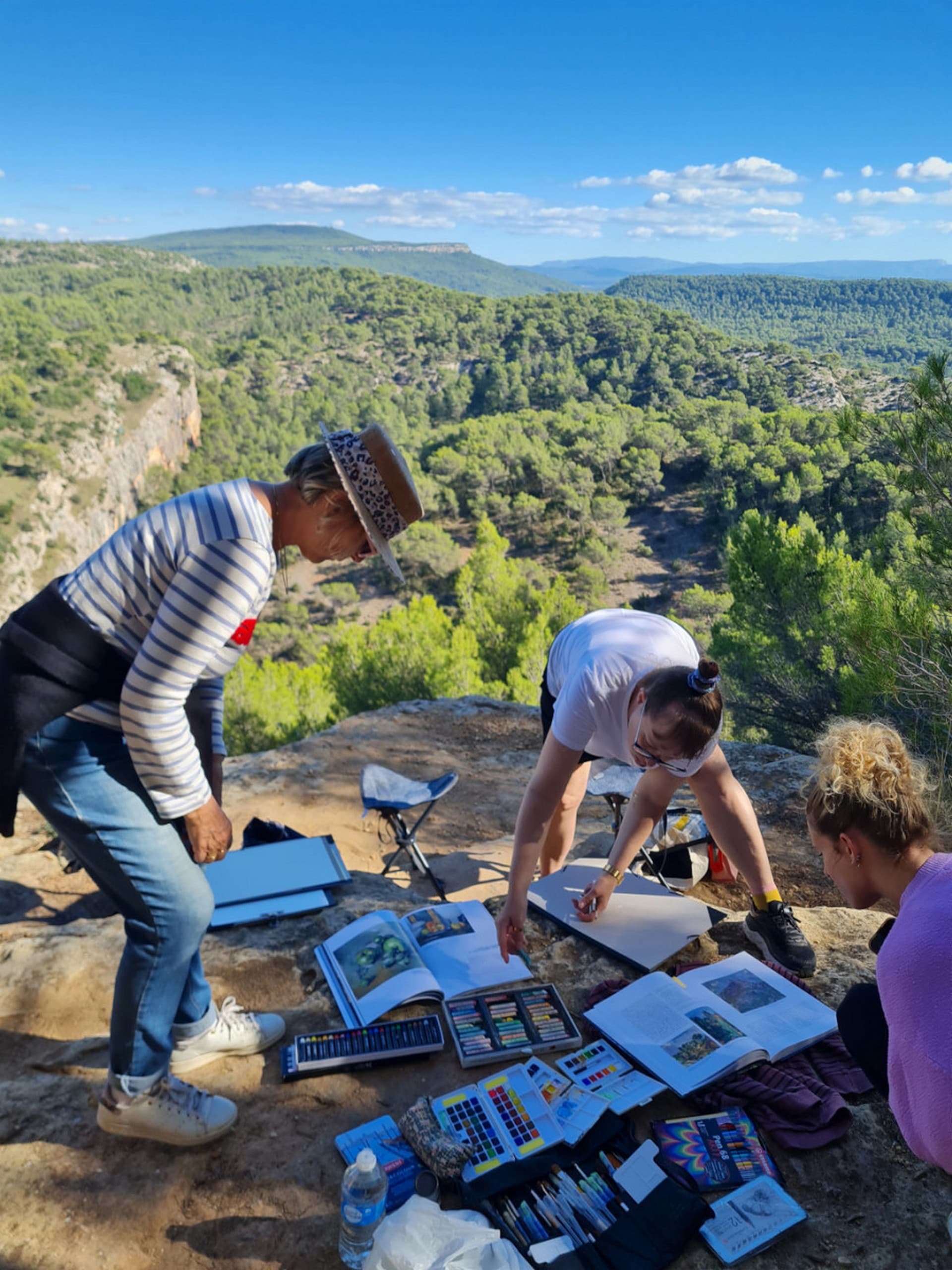 Pratique artistique en plein air à la manière de Cezanne_Aix-en-Provence