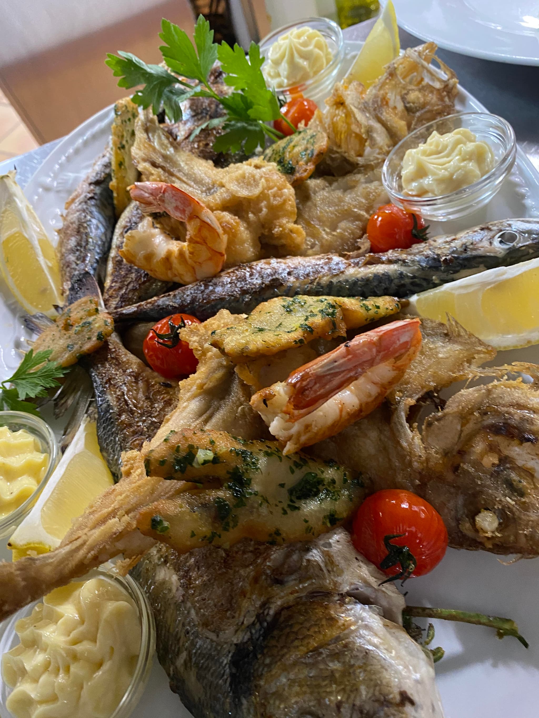 Assortiment de poissons à la plancha