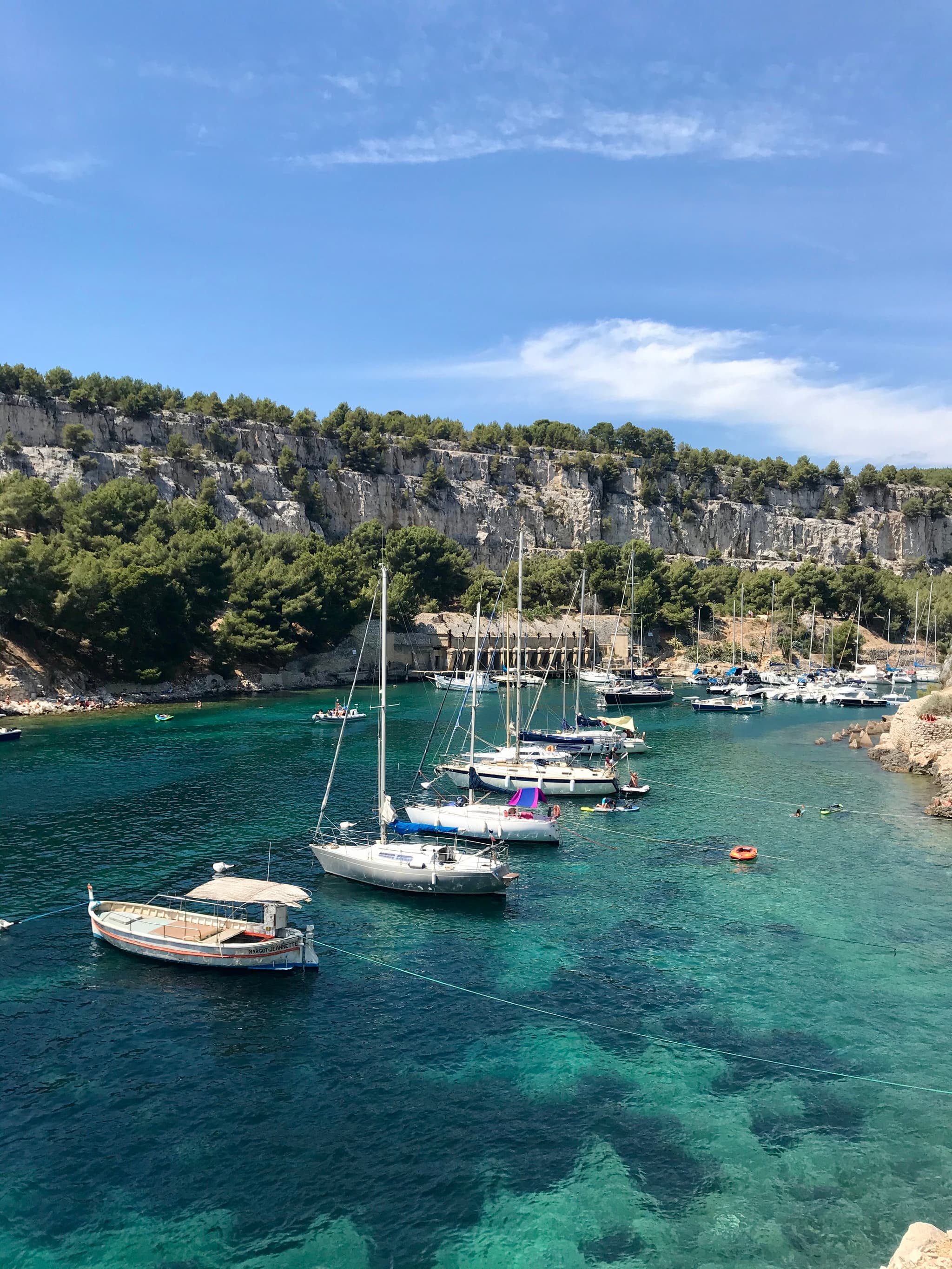 Calanque Port Miou trémie