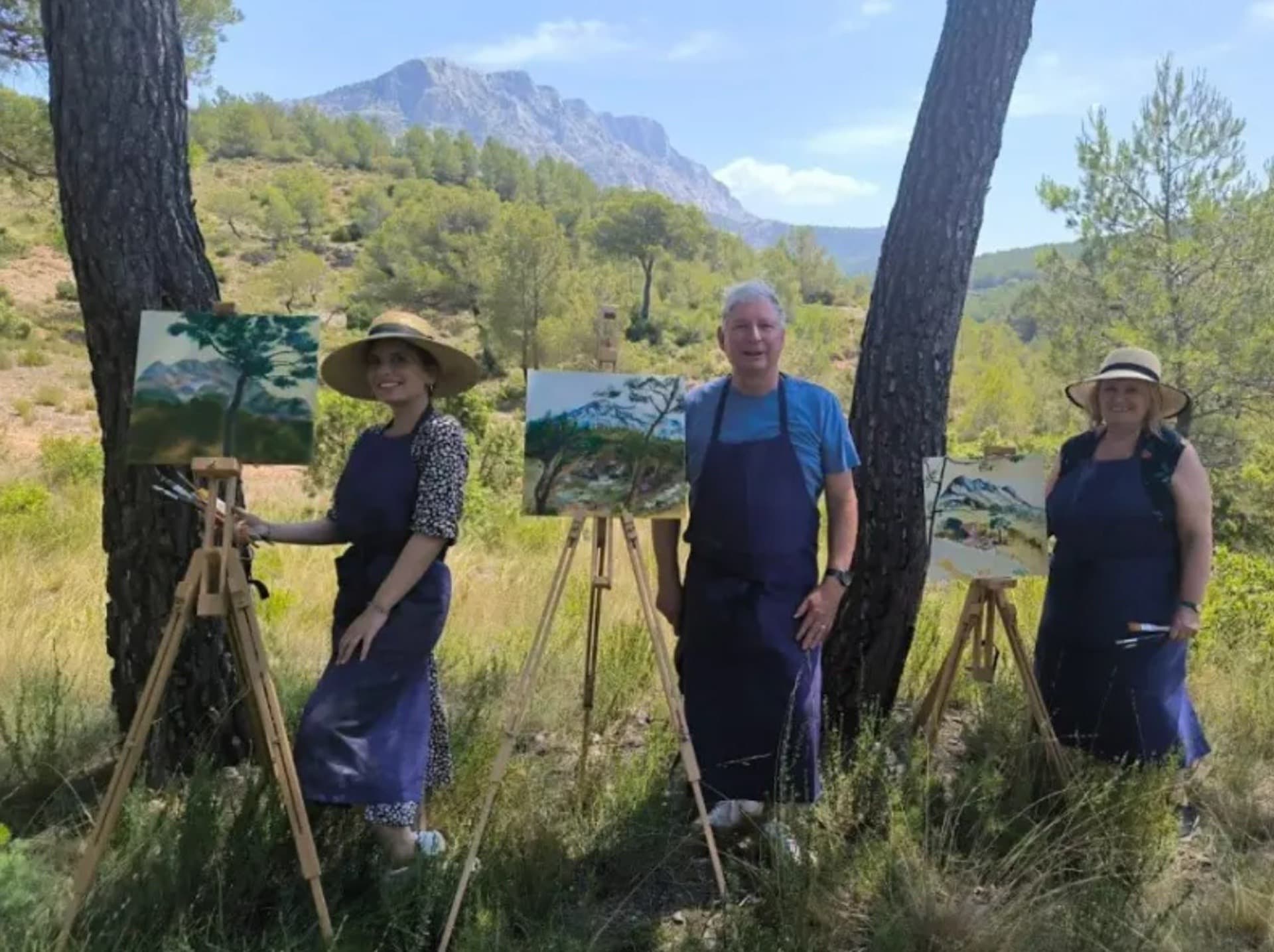 Aquarelle à la sainte victoire