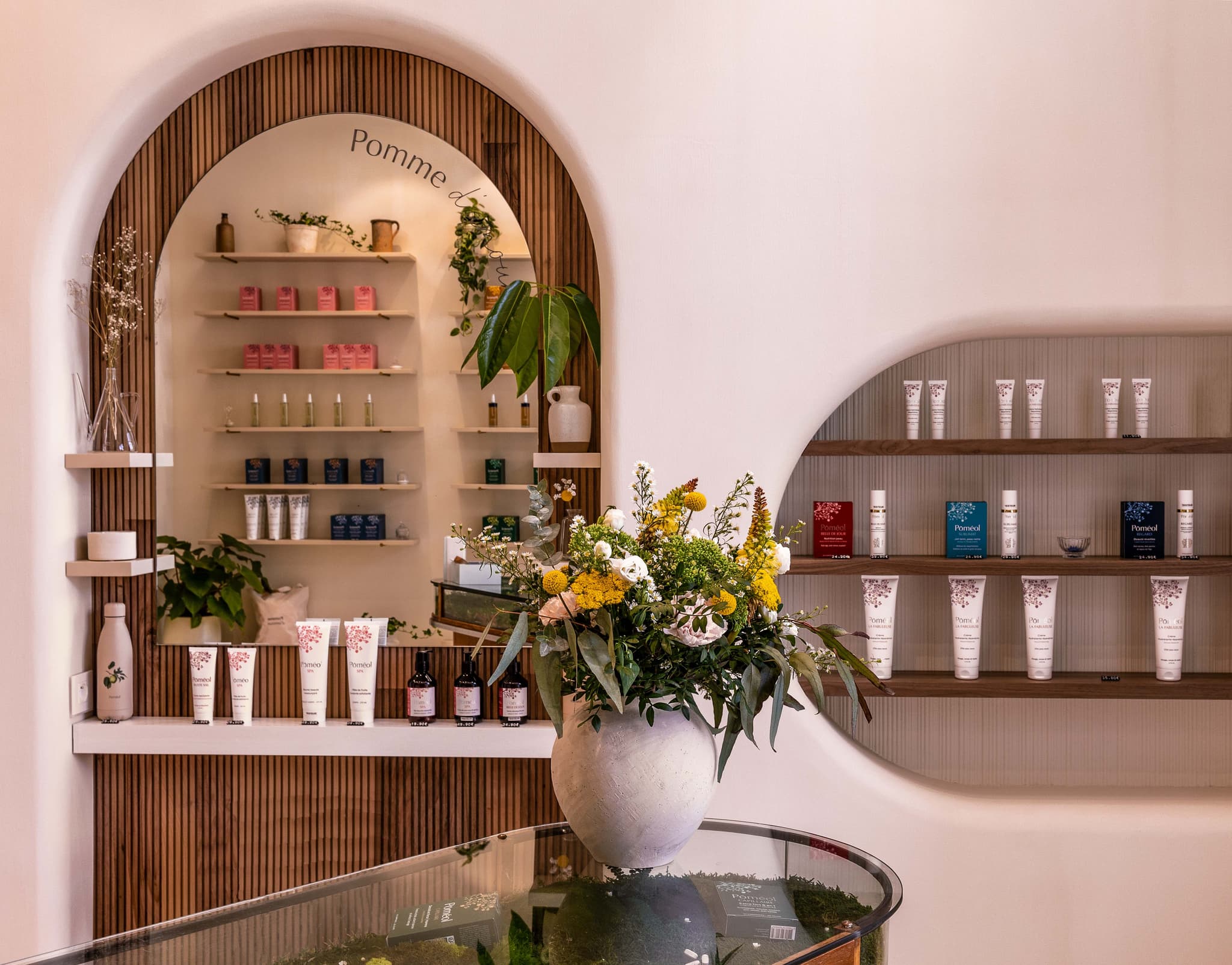 L'intérieur de la boutique Poméol