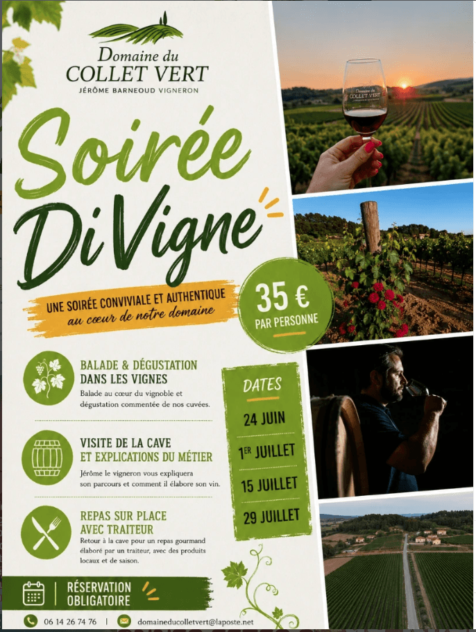 Soirée DiVigne au Domaine du Collert Vert_Pertuis