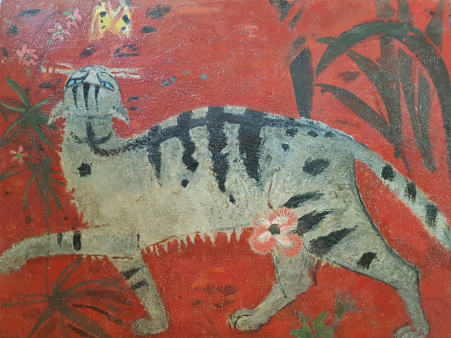 Francis Tailleux Le chat et le papillon