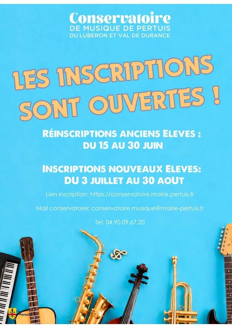 Inscriptions conservatoire_Pertuis