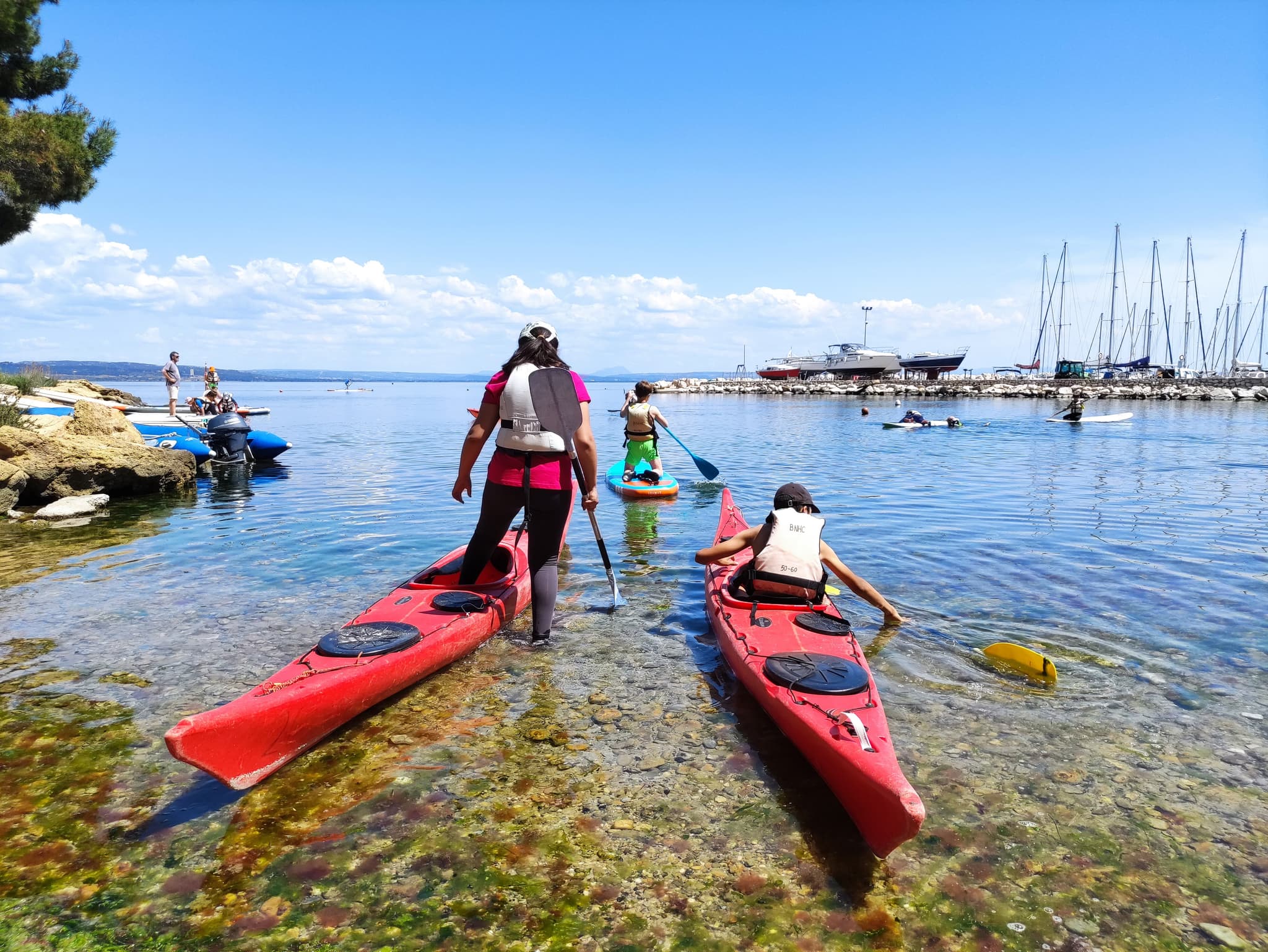 Sunset kayak sur l'étang de Berre_Istres