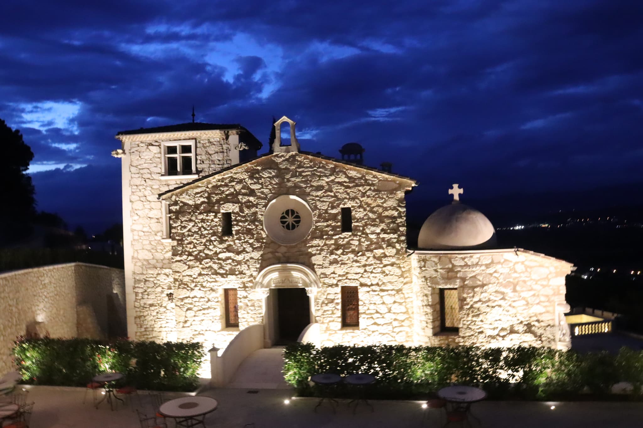 Vue domaine de nuit