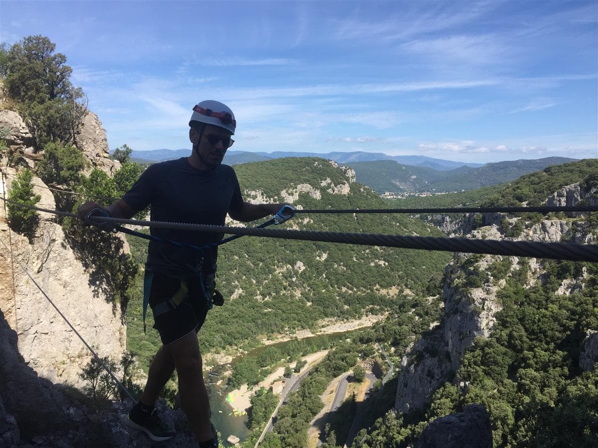 Via Ferrata du Thaurac avec Roc'n River