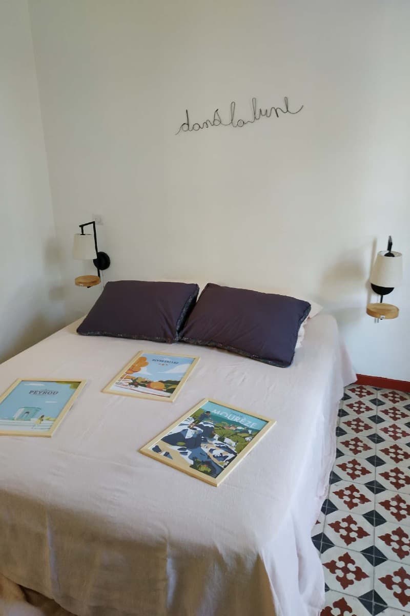 Gîte "La Nexe" chambre, Domaine de Valmont 34