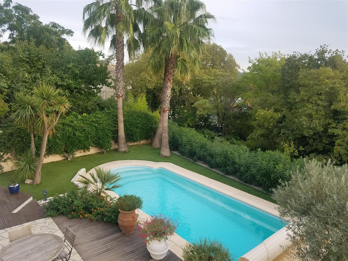 piscine vue des chambres