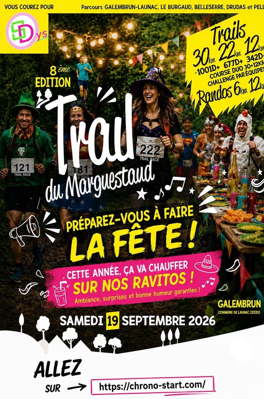 19.09.2026 - Trail du Marguestaud - Launac