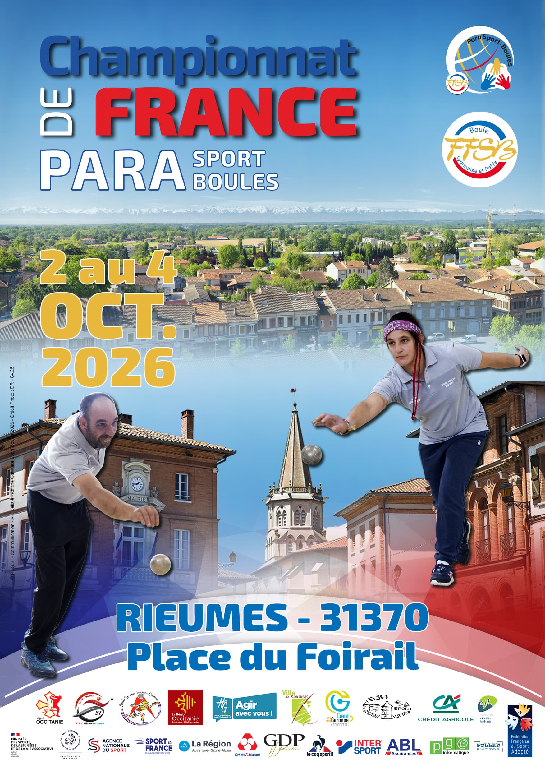 CdF Para Sport Boules Adapté Rieumes 2026 report oct